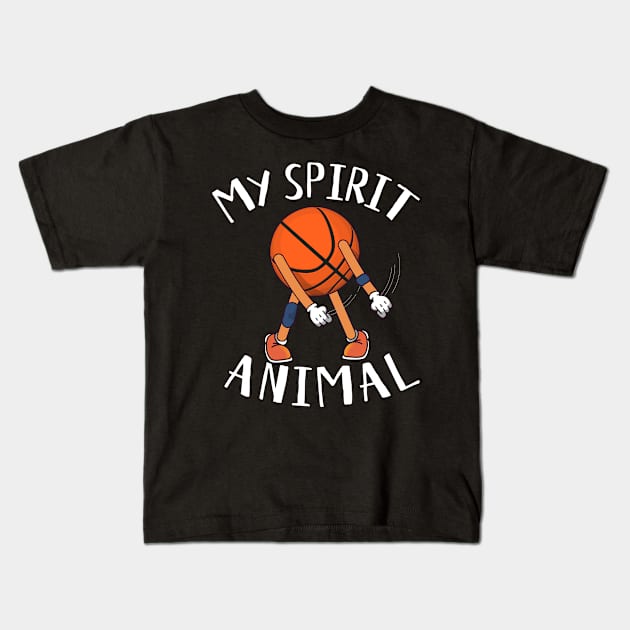 Funny Floss Dance Basketball - My Spirit Animal Kids T-Shirt by HappyGiftArt